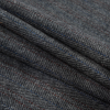 Gray, Red and Blue Herringbone Wool Coating - Folded | Mood Fabrics