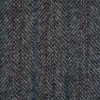 Gray, Red and Blue Herringbone Wool Coating - Detail | Mood Fabrics