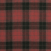 Coral and Green Plaid Brushed Wool Twill | Mood Fabrics