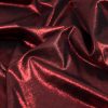 Metallic Mars Red All-Over Foil Knit - Detail | Mood Fabrics