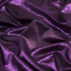 Metallic Hyacinth Violet All-Over Foil Knit - Detail | Mood Fabrics