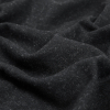 Heathered Black Wool Twill - Detail | Mood Fabrics