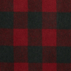 Tomato Red and Forest Green Buffalo Check Wool Double Cloth | Mood Fabrics