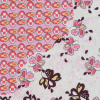 Italian Bubblegum Pink Patchwork Printed Batiste - Detail | Mood Fabrics