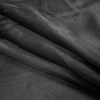 Black Solid Satin with Midnight Navy Backing - Folded | Mood Fabrics