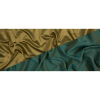 Italian Gold and Turquoise Reversible and Iridescent Shantung - Full | Mood Fabrics