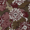 Italian Garnet Red Floral Cotton Batiste | Mood Fabrics