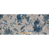 Italian Blue and Brown Floral Cotton Batiste - Full | Mood Fabrics