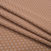 Italian Mustard Floral Digitally Printed Stretch Polyester - Folded | Mood Fabrics