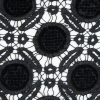 Famous NYC Designer Black Velvet Guipure Lace - Detail | Mood Fabrics