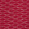 Red and White Woven Silk and Viscose Blend - Detail | Mood Fabrics