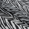 Black and White Zebra Printed Chiffon - Folded | Mood Fabrics
