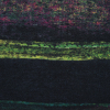 Green and Fuchsia Abstract Printed Paneled Wool Twill - Detail | Mood Fabrics