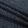 Navy and White Cotton Tweed - Folded | Mood Fabrics