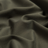 Dark Olive Stretch Cotton Suiting - Detail | Mood Fabrics