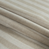 Beige Awning Striped Linen Woven - Folded | Mood Fabrics
