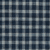 Navy and Ivory Checkered Linen Woven - Detail | Mood Fabrics