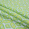 Chartreuse Ikat Printed Linen Woven - Folded | Mood Fabrics