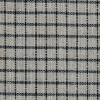 Black and Beige Graph Check Linen Woven - Detail | Mood Fabrics