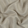 Oatmeal Lightweight Linen Woven with Metallic Gold Foil | Mood Fabrics