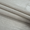 Oatmeal Lightweight Linen Woven with Metallic Silver Foil - Folded | Mood Fabrics