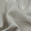 Oatmeal Lightweight Linen Woven with Metallic Silver Foil - Detail | Mood Fabrics