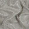 Oatmeal Lightweight Linen Woven with Metallic Silver Foil | Mood Fabrics