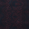 New Navy and Port Royale Floral Printed Double Knit | Mood Fabrics