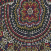 Italian Beige Paisley Square Paneled Print - Detail | Mood Fabrics