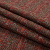 Red, Orange and Brown Cotton Tweed - Folded | Mood Fabrics