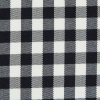 Theory Black and White Gingham Stretch Cotton Twill - Detail | Mood Fabrics