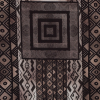 Brown and Black Geometric Printed Polyester Panel | Mood Fabrics