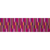 Fuchsia Geometric Waxed Cotton African Print - Full | Mood Fabrics