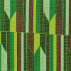 Classic Green Geometric Waxed Cotton African Print - Folded | Mood Fabrics