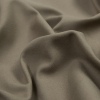 Theory Dark Beige Brushed Cotton Bonded to a Heather Gray Jersey - Detail | Mood Fabrics