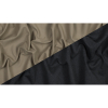Theory Dark Beige Brushed Cotton Bonded to a Heather Gray Jersey - Full | Mood Fabrics