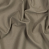 Theory Dark Beige Brushed Cotton Bonded to a Heather Gray Jersey | Mood Fabrics