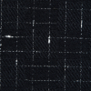 Black and White Slubbed Graph Check Twill - Detail | Mood Fabrics