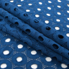 Sea NY Cobalt Geometric Cotton Guipure Lace - Folded | Mood Fabrics