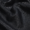 Helmut Lang Metallic Silver and Dark Navy Cotton and Linen Woven - Detail | Mood Fabrics
