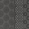 Black Geometric and Floral Striped Embroidered Cotton Eyelet - Detail | Mood Fabrics