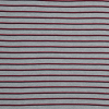 Gray, Red and Navy Shadow Striped Brushed Fleece | Mood Fabrics