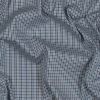 Theory Eclipse Blue Tattersall Checkered Cotton Shirting | Mood Fabrics
