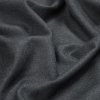 Obsidian Gray Twill Wool Suiting - Detail | Mood Fabrics