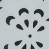 White Floral Laser-Cut Scuba Knit Neoprene - Detail | Mood Fabrics