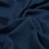Theory Light Navy Cotton Pique Knit - Detail | Mood Fabrics