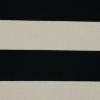 Theory Black and Sand Awning Striped Ponte Knit - Detail | Mood Fabrics
