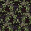 Neon Green, Maroon and Lavender Floral Jacquard | Mood Fabrics