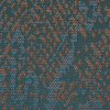 Metallic Beige, Turquoise Blue and Light Copper Python Jacquard - Detail | Mood Fabrics