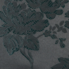Luminous Emerald and Black Floral Satin Jacquard - Detail | Mood Fabrics